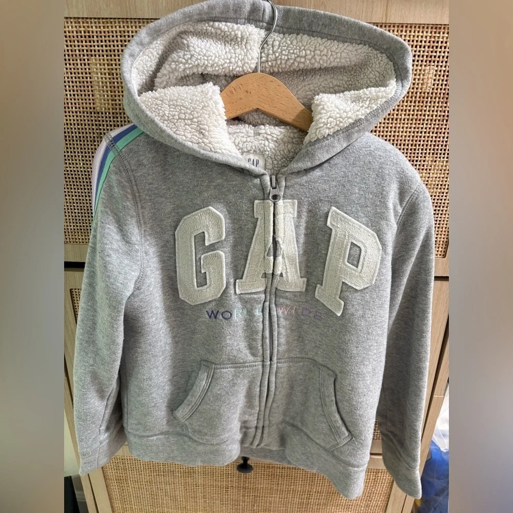 Gap Kids Soft Cozy Logo Hoodie Size-M